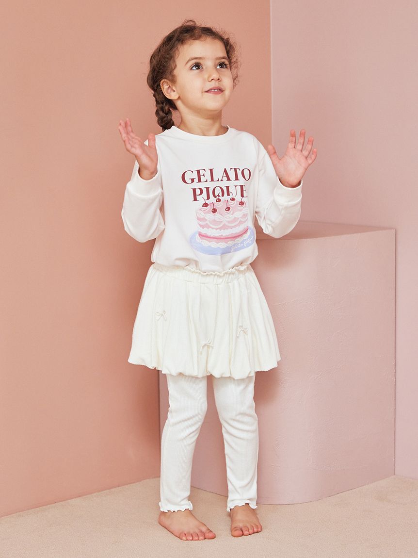 GELATO PIQUE KIDS & BABY「【KIDS】ホイップクリームスカートレギンス」|ルームウェア|