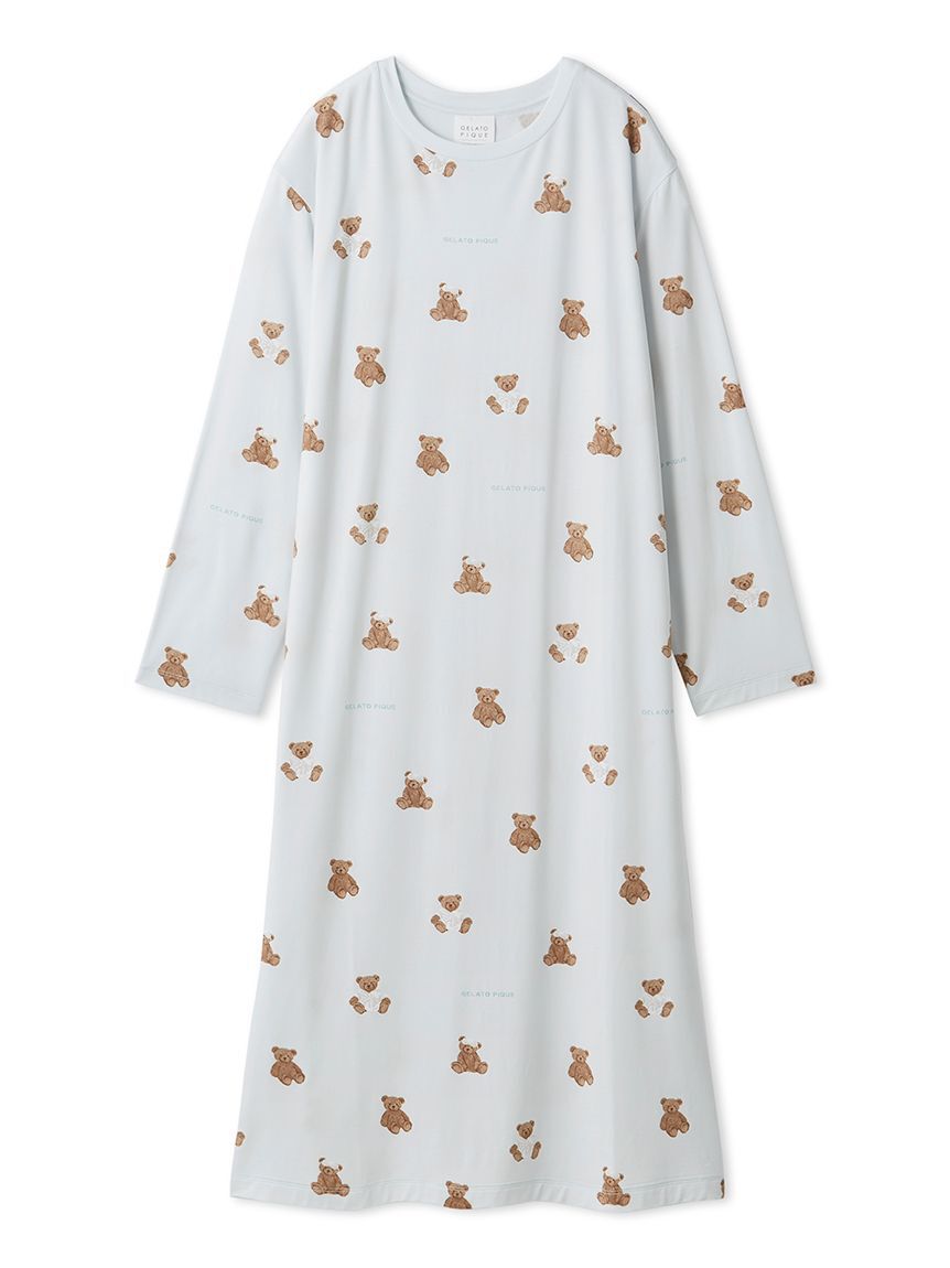 gelato pique「抗菌防臭バスローブベア柄ワンピース」|ルームウェア|BLU