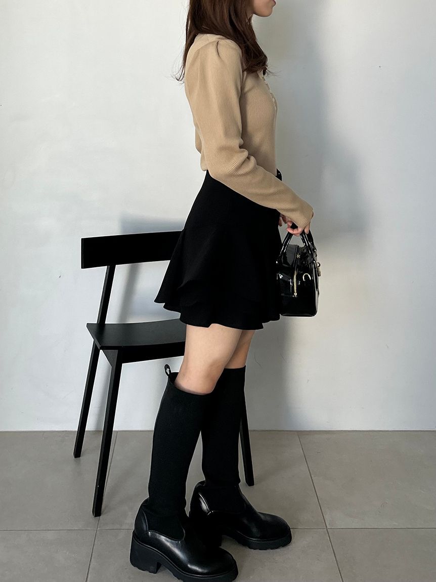 SNIDEL「レイヤードフリルミニスカショーパン【SWFP255106追加生産分】」|その他|