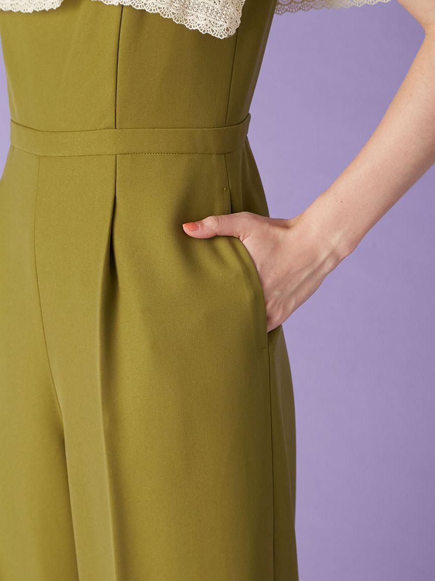 LILY BROWN「レースカラーコンビネゾン」|ワンピース|