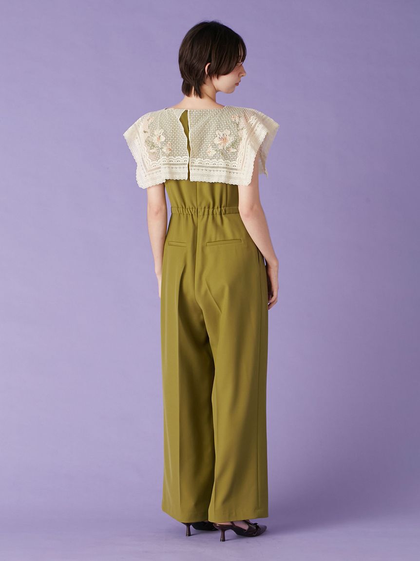 LILY BROWN「レースカラーコンビネゾン」|ワンピース|