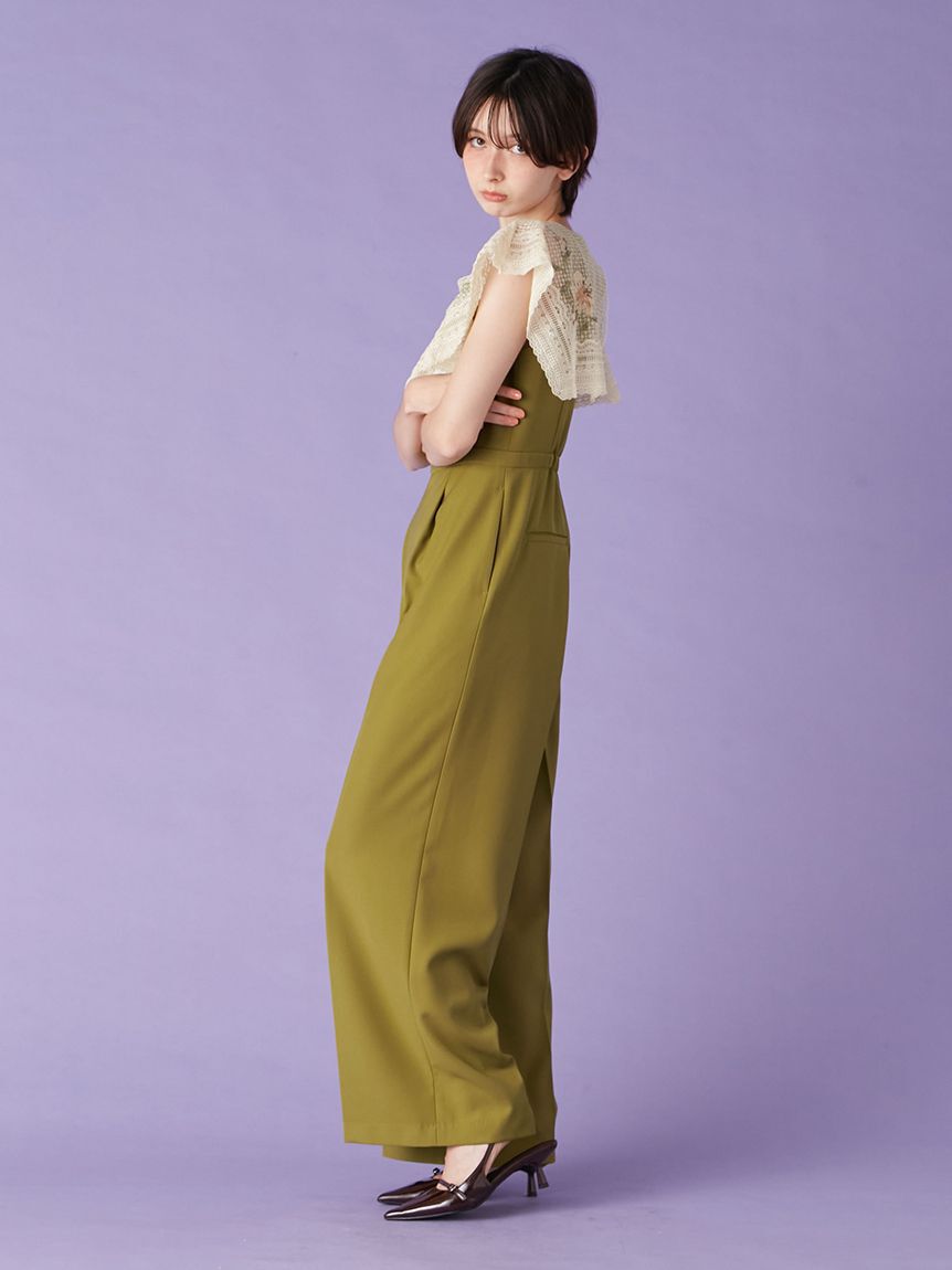 LILY BROWN「レースカラーコンビネゾン」|ワンピース|