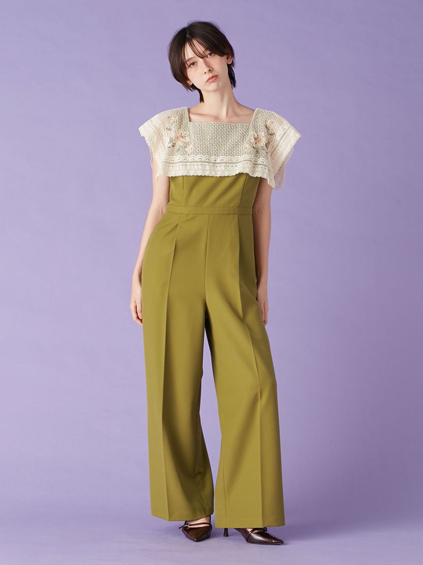 LILY BROWN「レースカラーコンビネゾン」|ワンピース|OLV