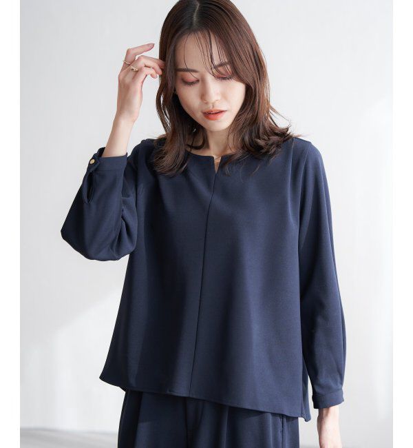 IKKA LOUNGE「GOKU楽 長袖フレアセット」|ワンピース|