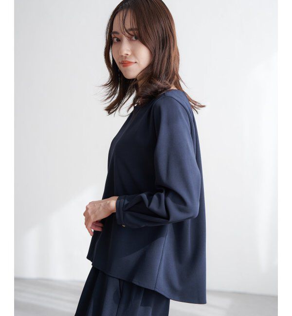 IKKA LOUNGE「GOKU楽 長袖フレアセット」|ワンピース|