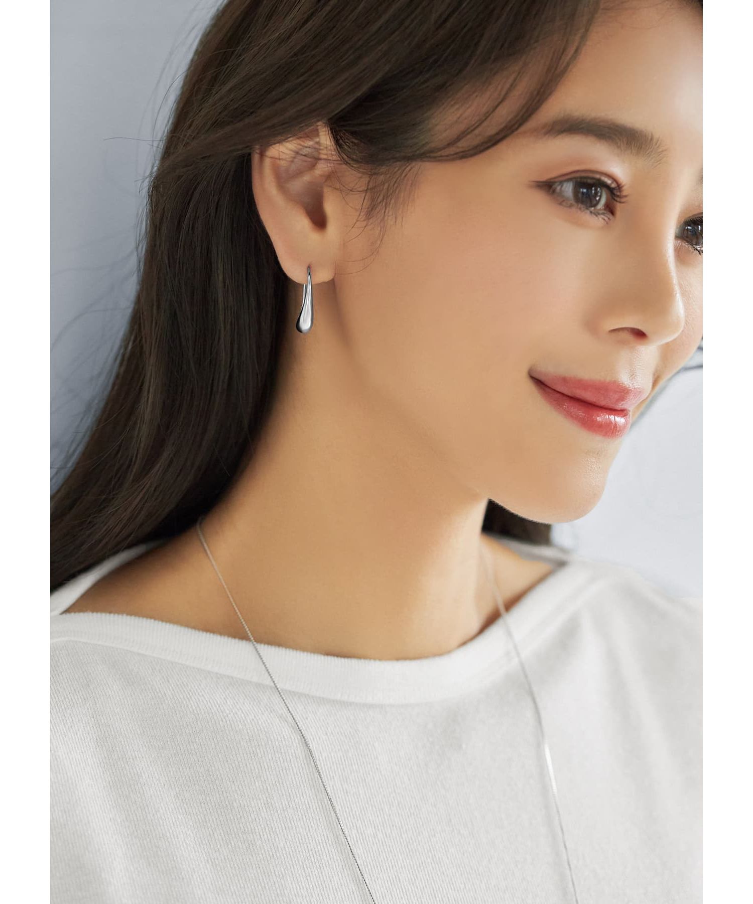 STYLE DELI「スリムドロップフックピアス」|ピアス|
