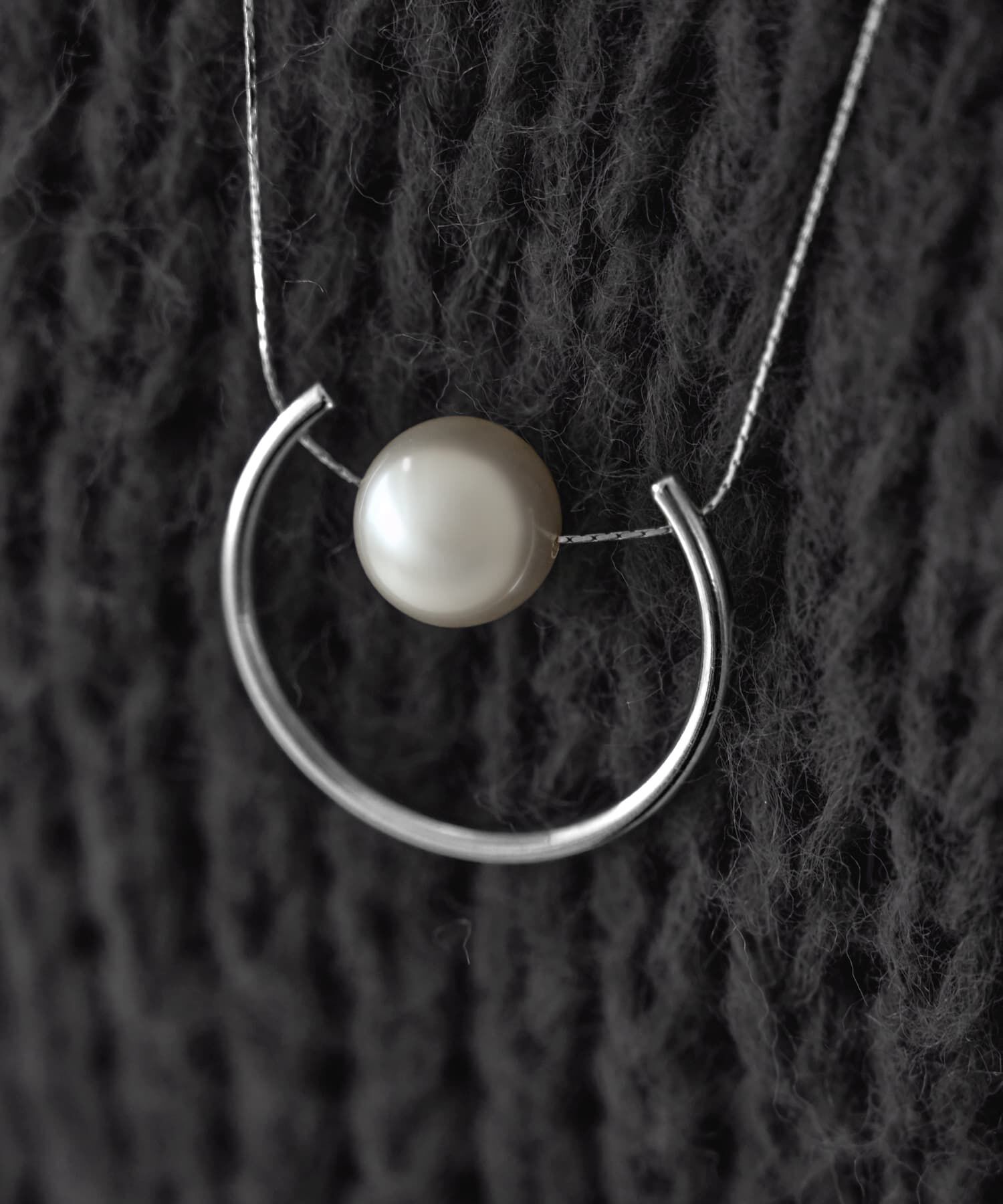 STYLE DELI「フレーム付きパールのロングネックレス」|ネックレス|