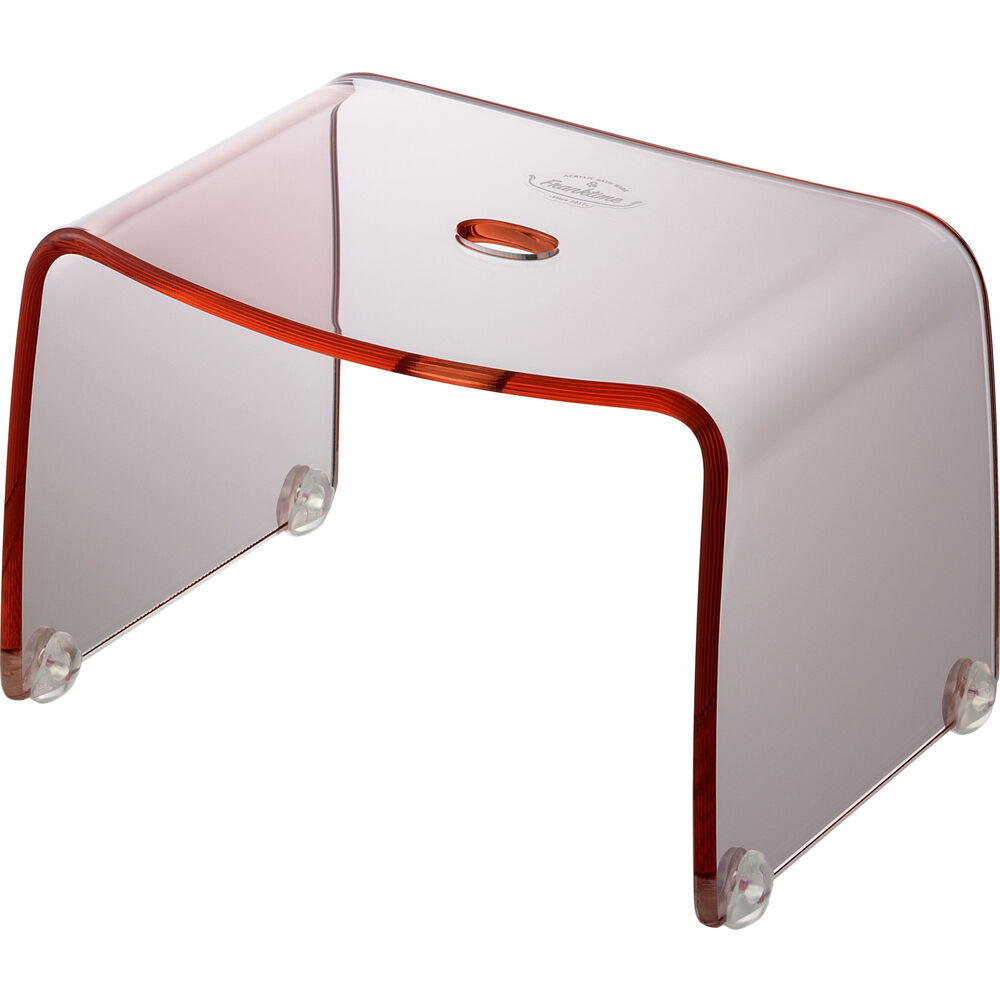 BACKYARD FAMILY「バスチェア クリア 通販 フランクタイム 風呂椅子 20cm 風呂イス お風呂 椅子 バスチェアー」|入浴剤・バスグッズ|ピンク1