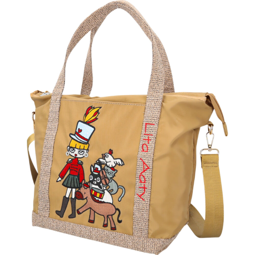 BACKYARD FAMILY「リタちゃん バッグ 83082 通販 トートバッグ 2way ショルダーバッグ 斜めがけバッグ」|トートバッグ|ベージュ1