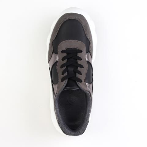 銀座かねまつ「TN250334STE3CBBLK3CB　【本革】ハンズフリースニーカー」|スニーカー|