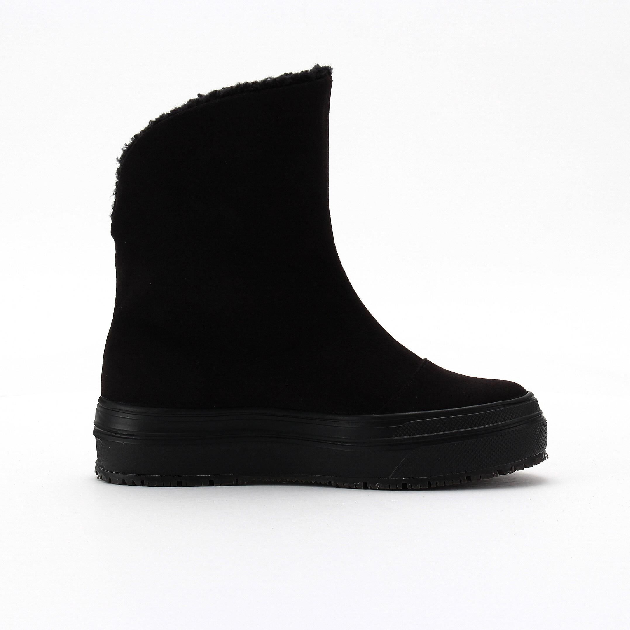 銀座かねまつ「UE254414CSUFAFBLK 【GORE TEX】ゴアテックスボアブーツ」|ショートブーツ|