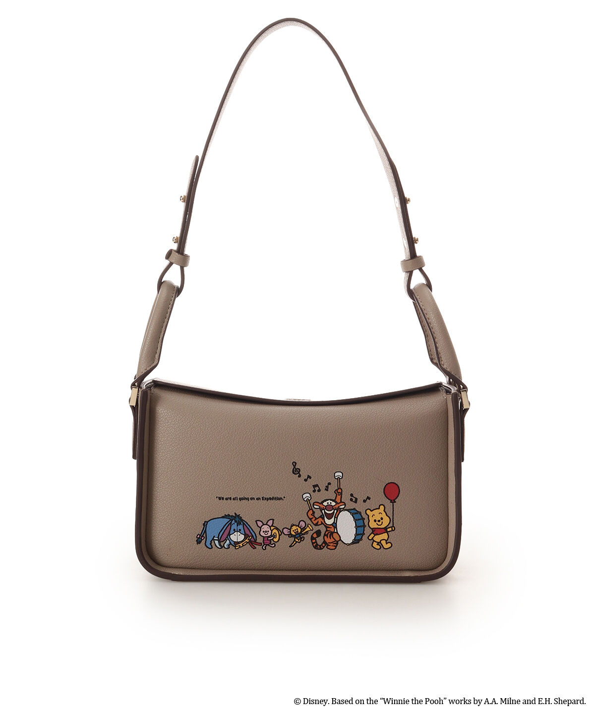 Samantha Thavasa「｢くまのﾌﾟｰさん｣ｺﾚｸｼｮﾝ ｼｮﾙﾀﾞｰﾊﾞｯｸﾞ(ﾌﾟｰさん  」|ショルダー・メッセンジャー|グレージュ