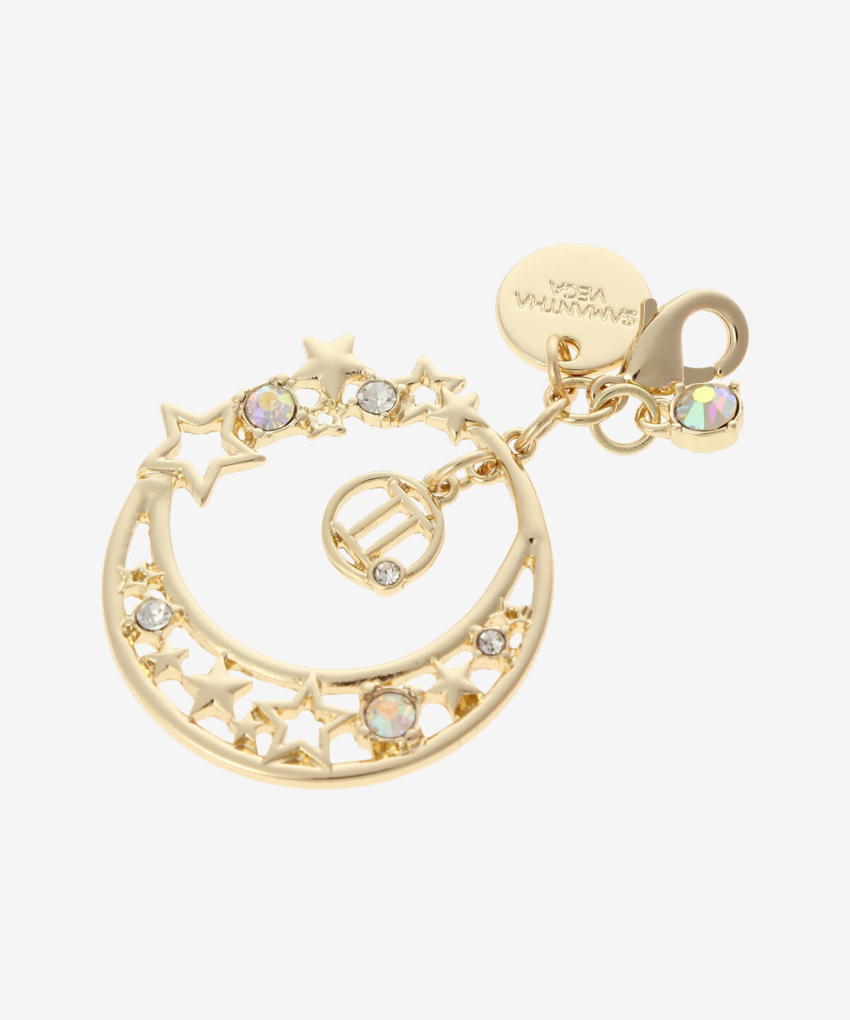 Samantha Vega「星座ファスナーチャーム（ふたご座）」|チャーム・キーホルダー|ゴールド