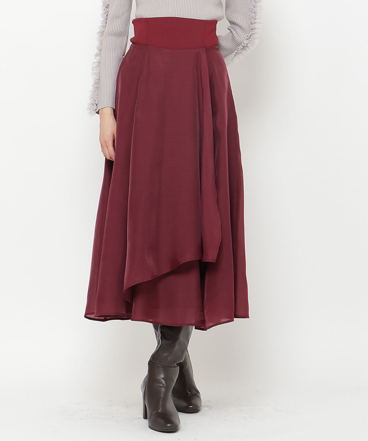 アンドクチュール「アシメシアーラッフルスカート」|フレア|