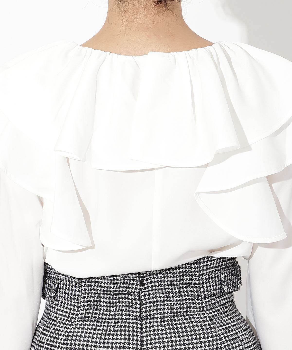 アンドクチュール「フリルケープブラウス」|シャツ・ブラウス|