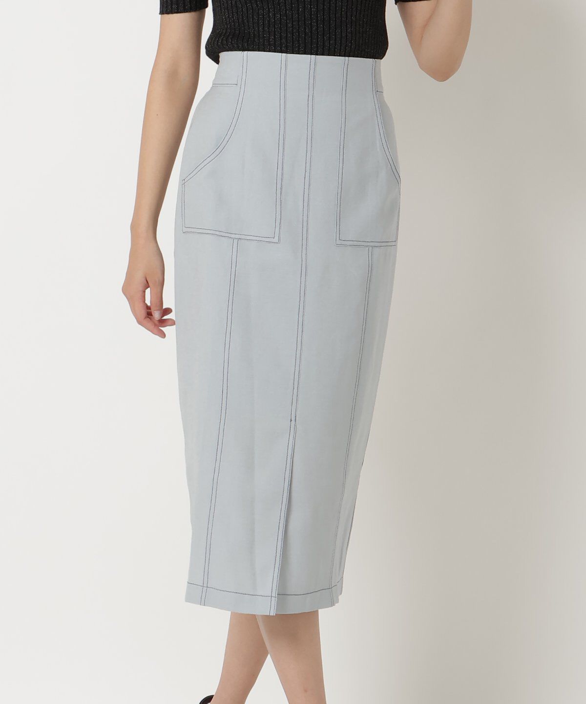 REDYAZEL「配色ステッチタイトスカート」|タイト|