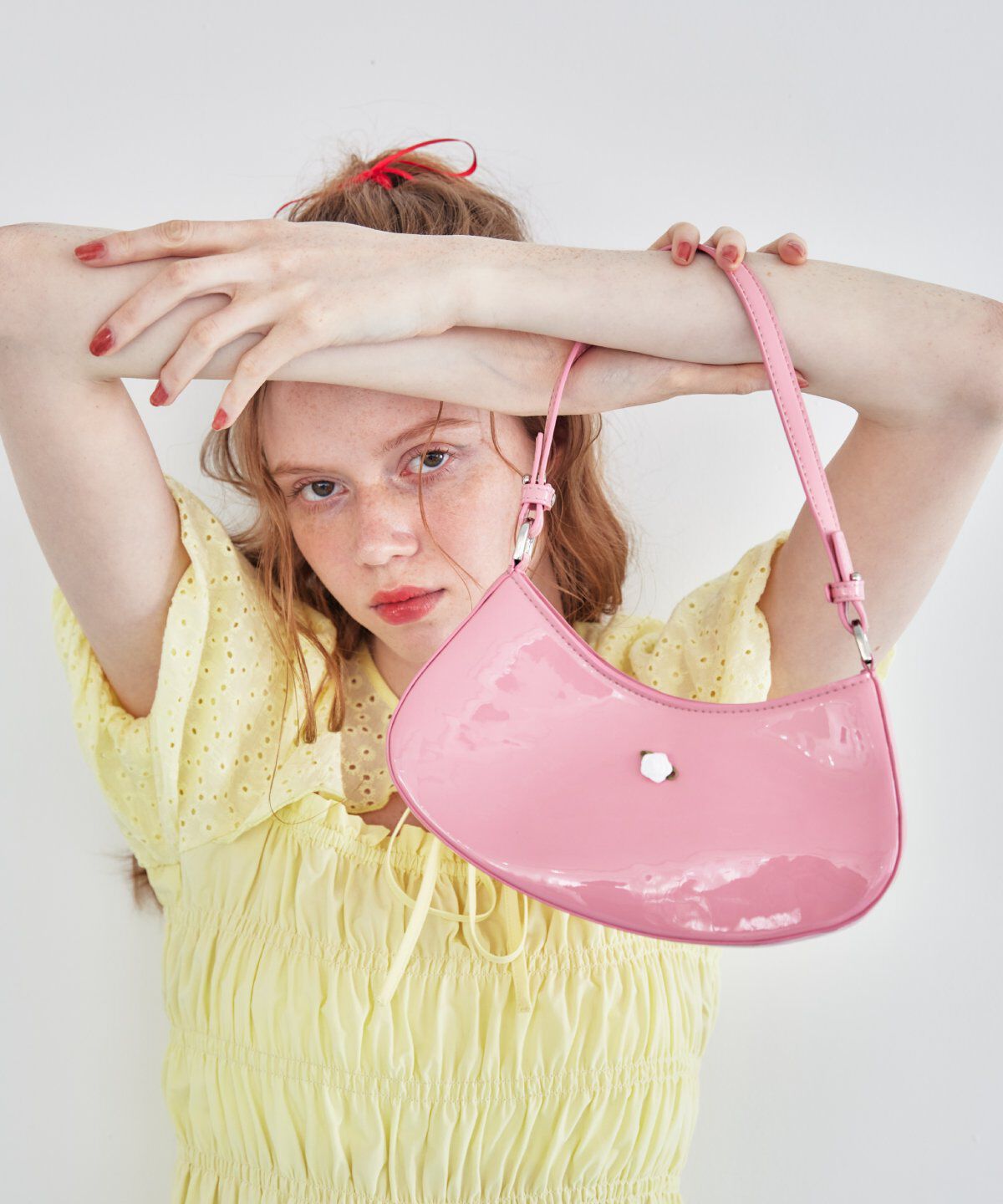 REDYAZEL「コットンレースシャーリングブラウス」|シャツ・ブラウス|