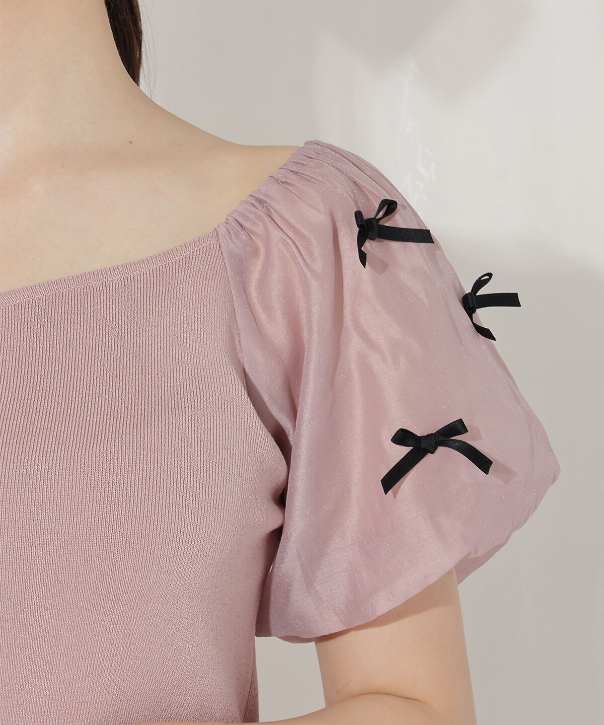 WILLSELECTION「ハートネックミニリボンニット」|ニット・セーター|