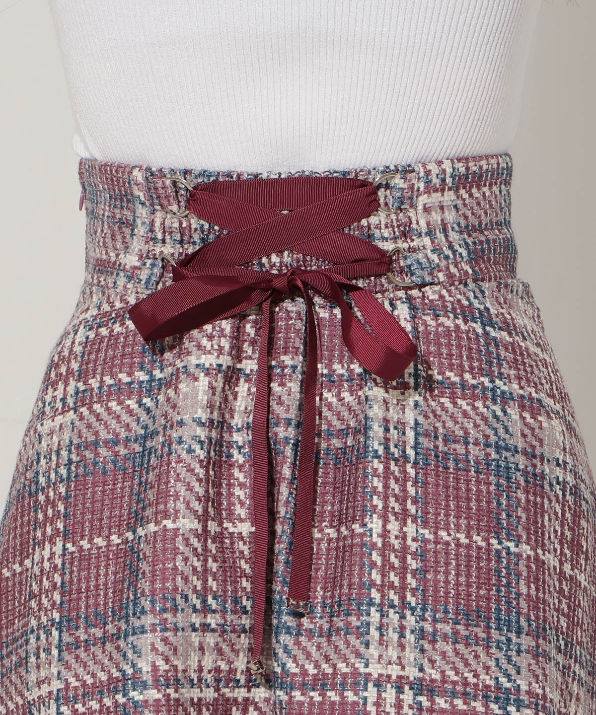 WILLSELECTION「オリジナルチェックスカート」|フレア|