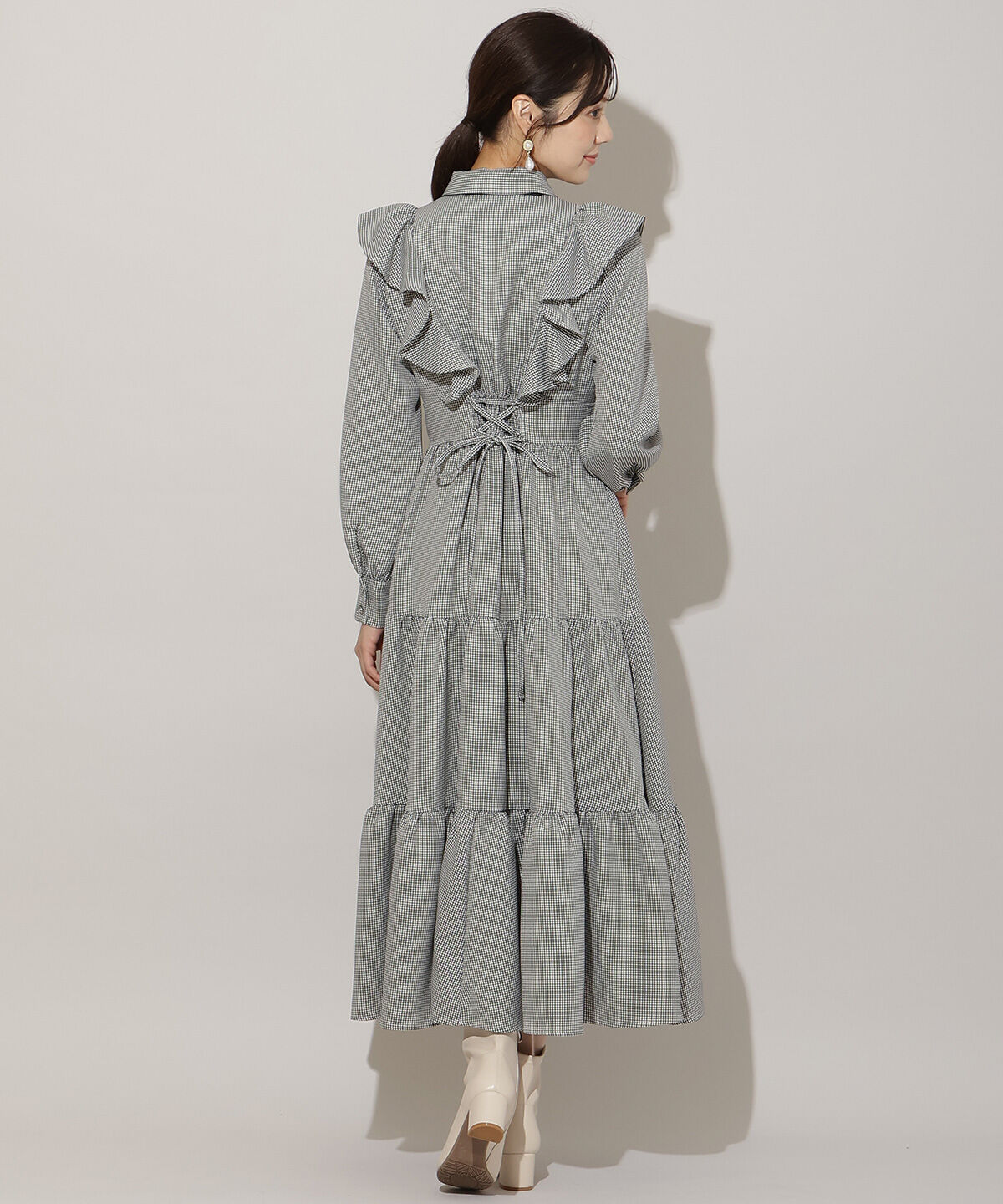 WILLSELECTION「リボンタイティアードシャツワンピース」|ワンピース|