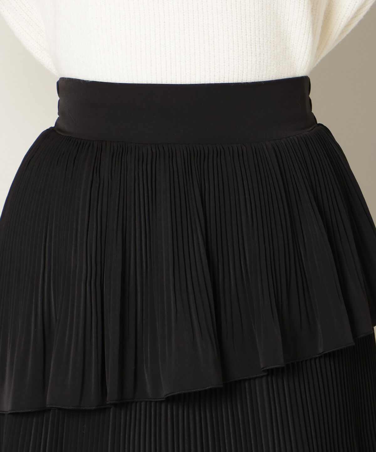 WILLSELECTION「プリーツティアードミニスカート」|フレア|