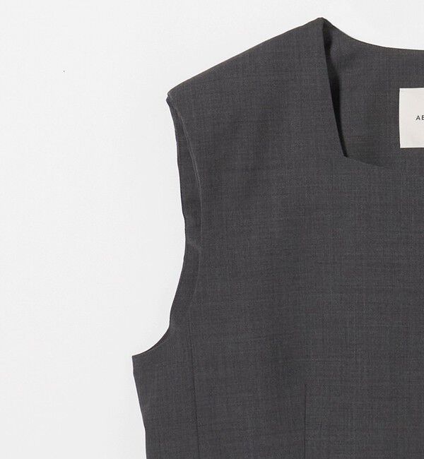 AEWEN MATOPH「＜AEWEN MATOPH＞スクエアネック ベスト」|ベスト・ジレ|