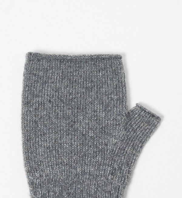 UNITED ARROWS「ラメニット フィンガーレスグローブ」|手袋|