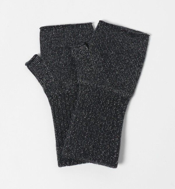 UNITED ARROWS「ラメニット フィンガーレスグローブ」|手袋|