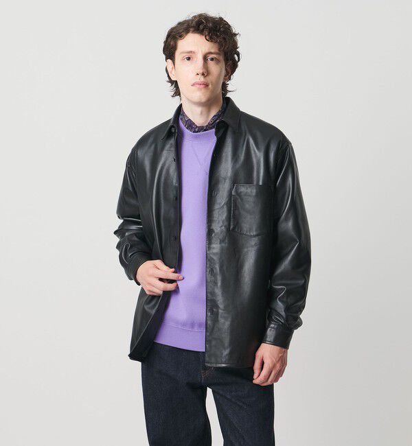 UNITED ARROWS「ウール カシミヤ クルーネック スウェットニット」|ニット・セーター|