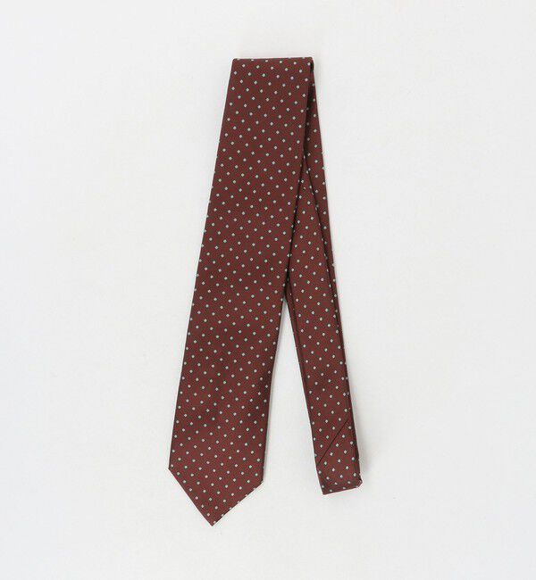 UNITED ARROWS「＜FRANCO BASSI＞ ピン ドット ジャガード ネクタイ」|ネクタイ・蝶ネクタイ|MD.BROWN