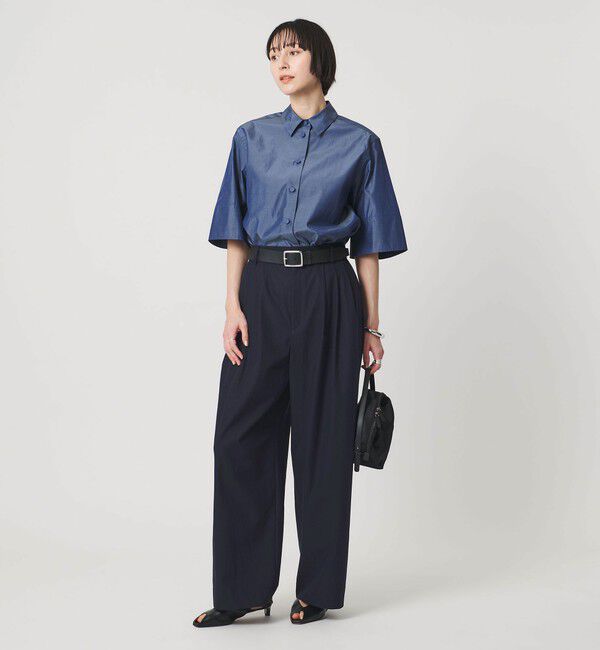 UNITED ARROWS「ツイル ダブルタック イージーパンツ」|チノ|