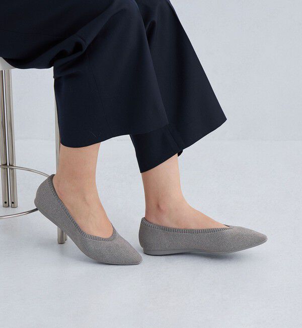 UNITED ARROWS green label relaxing「ウェルネス ニット フラットシューズ -撥水・ウォッシャブル-」|ローファー|