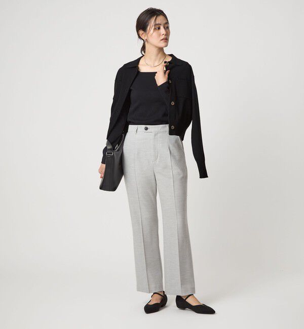 UNITED ARROWS green label relaxing「デコルテ フライス ロングスリーブ プルオーバー」|Tシャツ・カットソー|