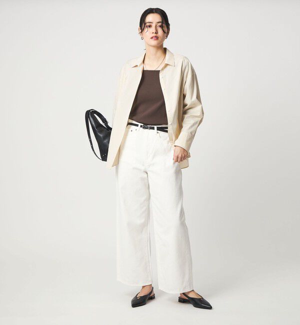 UNITED ARROWS green label relaxing「デコルテ フライス ロングスリーブ プルオーバー」|Tシャツ・カットソー|