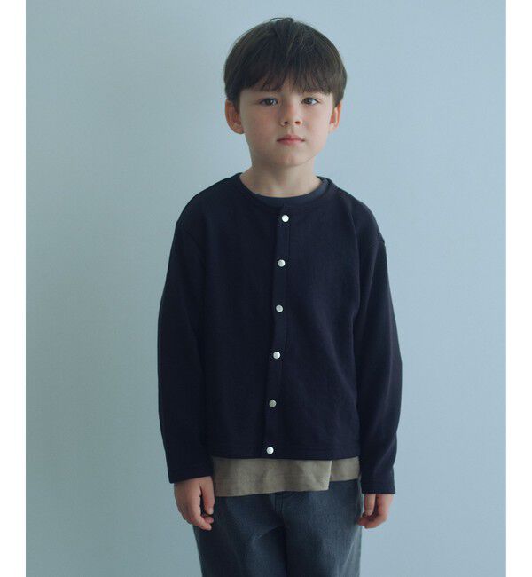 UNITED ARROWS green label relaxing「ウラケ カーディガン / キッズ  100cm-160cm」|カーディガン|BLACK