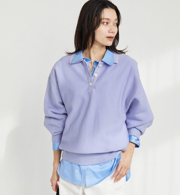 UNITED ARROWS green label relaxing「ポロカラー スウェット」|スウェット・ジャージ|LT.BLUE
