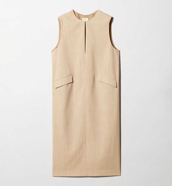 UNITED ARROWS green label relaxing「［size SHORTあり］リネンライク キーネック ジャンパースカート」|ジャンパースカート|