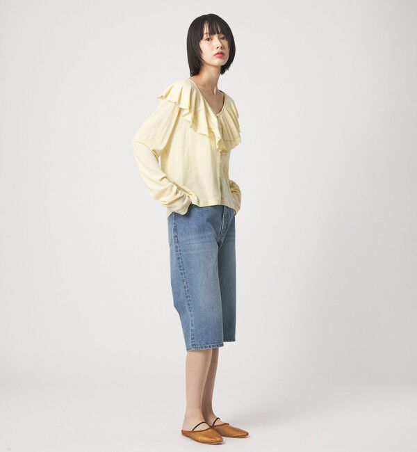 EMMEL REFINES「＜EMMEL REFINES＞EM デニム カプリ パンツ」|チノ|