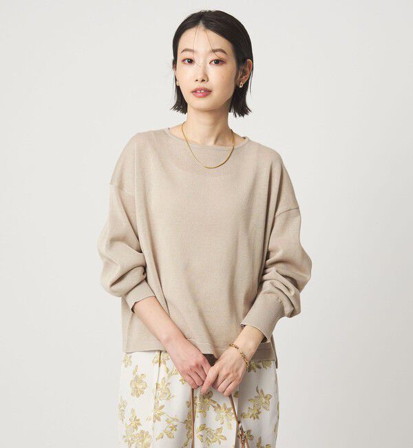 UNITED ARROWS green label relaxing「シャーリー ワイド プルオーバー ニット ウォッシャブル」|ニット・セーター|BEIGE