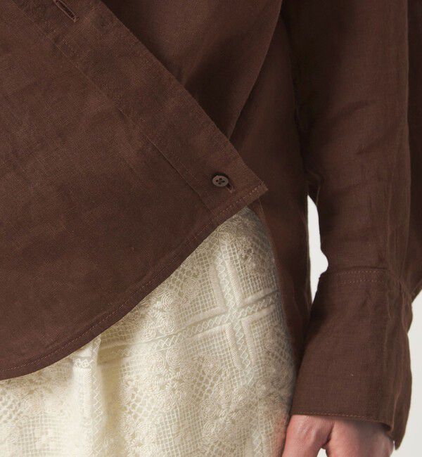 UNITED ARROWS green label relaxing「【結論シリーズ】リネン2WAYシャツ［size SHORTあり］」|シャツ・ブラウス|