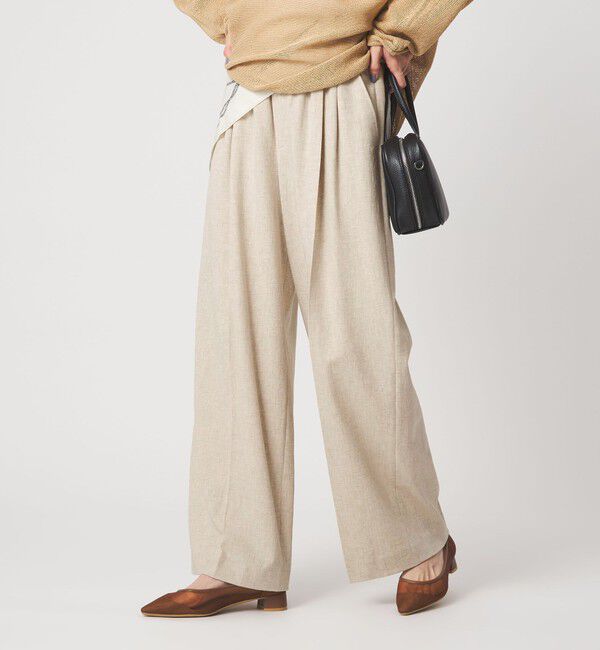 UNITED ARROWS green label relaxing「【結論シリーズ】ニーハイワイドパンツ［size SHORT/TALLあり］」|その他|