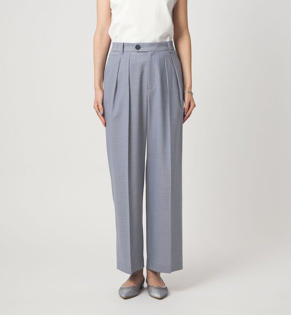 UNITED ARROWS green label relaxing「［size SHORT/TALLあり］Daily Chic コンフィ― ワイド パンツ」|スラックス|