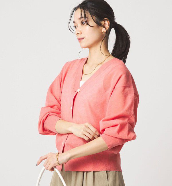 UNITED ARROWS green label relaxing「【結論シリーズ】ビューティーネック2WAYカーデ ウォッシャブル」|カーディガン|