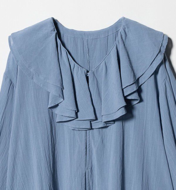 UNITED ARROWS green label relaxing「100/2 ラッフルカラー ブラウス」|シャツ・ブラウス|