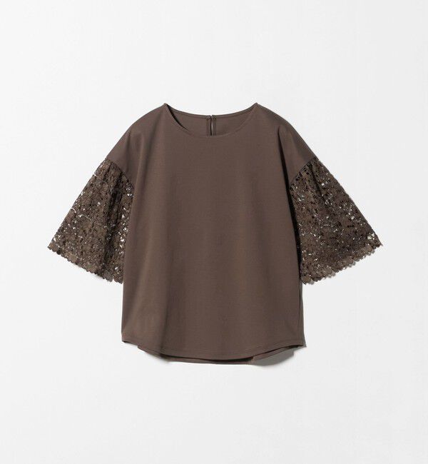 UNITED ARROWS green label relaxing「袖レース ドッキング プルオーバー カットソー」|Tシャツ・カットソー|MD.BROWN