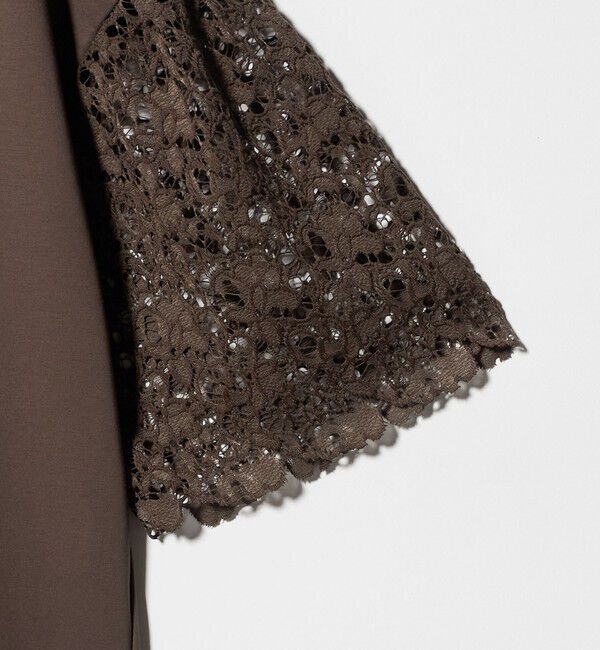 UNITED ARROWS green label relaxing「袖レース ドッキング プルオーバー カットソー」|Tシャツ・カットソー|