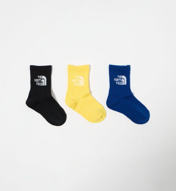UNITED ARROWS green label relaxing「＜THE NORTH FACE＞ロゴ 3P クルーソックス / キッズ  16cm-18cm」|ソックス|その他1