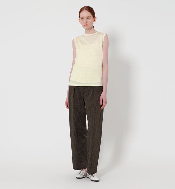 STEVEN ALAN「＜Steven Alan＞ウールジャージー ノースリーブ Tシャツ」|Tシャツ・カットソー|