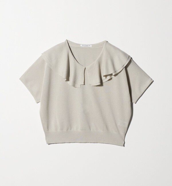 BEAUTY&YOUTH UNITED ARROWS「【WEB限定】フリルカラー ニットプルオーバー -ウォッシャブル-」|ニット・セーター|