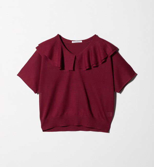 BEAUTY&YOUTH UNITED ARROWS「【WEB限定】フリルカラー ニットプルオーバー -ウォッシャブル-」|ニット・セーター|